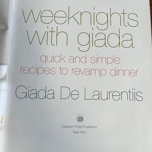 Weeknights with Giada Cookbook – Giada De Laurentiis (2012 Hardcover)